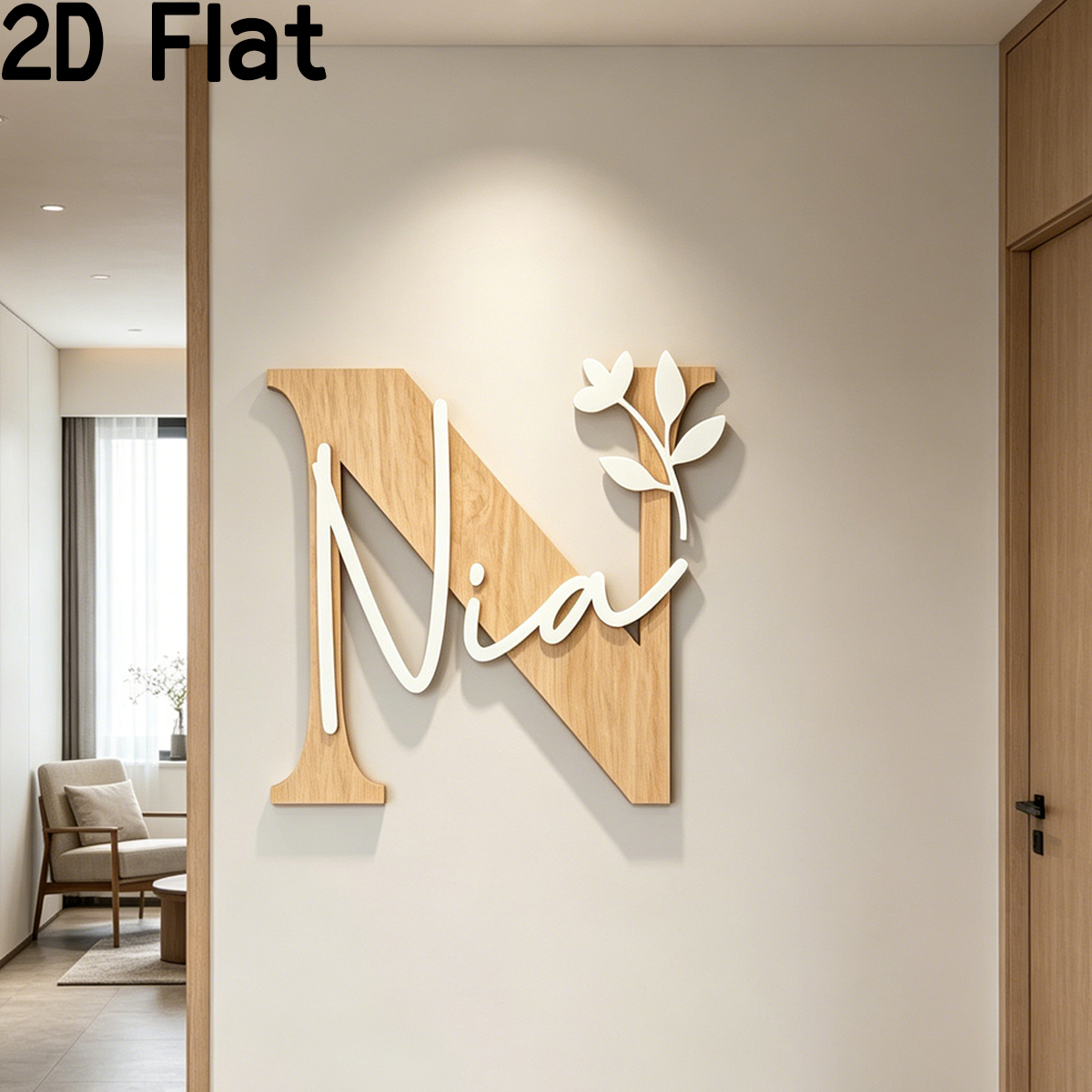 1Pc Custom Original Alphabet N - Baby Nursery Wall Decor incelemesi ve fiyatı