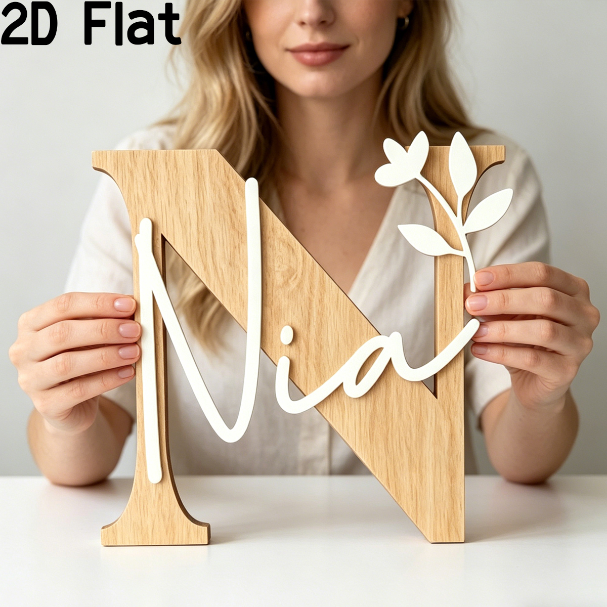 1Pc Custom Original Alphabet N - Baby Nursery Wall Decor incelemesi ve fiyatı