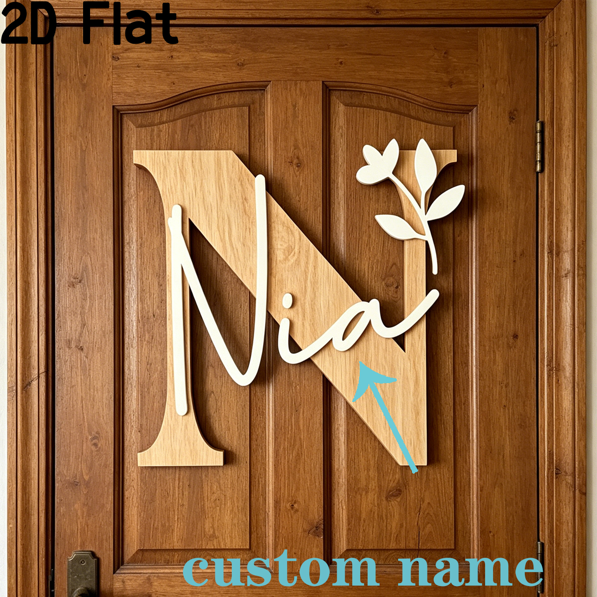 1Pc Custom Original Alphabet N - Baby Nursery Wall Decor incelemesi ve fiyatı