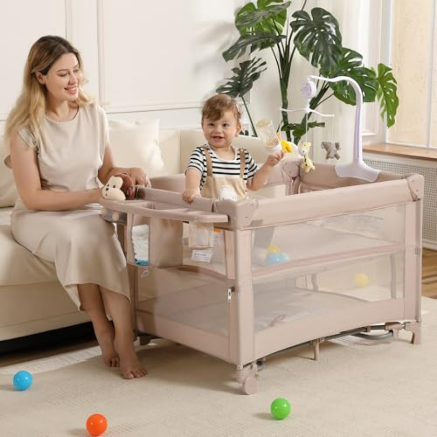 5 in 1 Pack and Play Portable  - Bassinet Bedside Sleeper incelemesi ve fiyatı