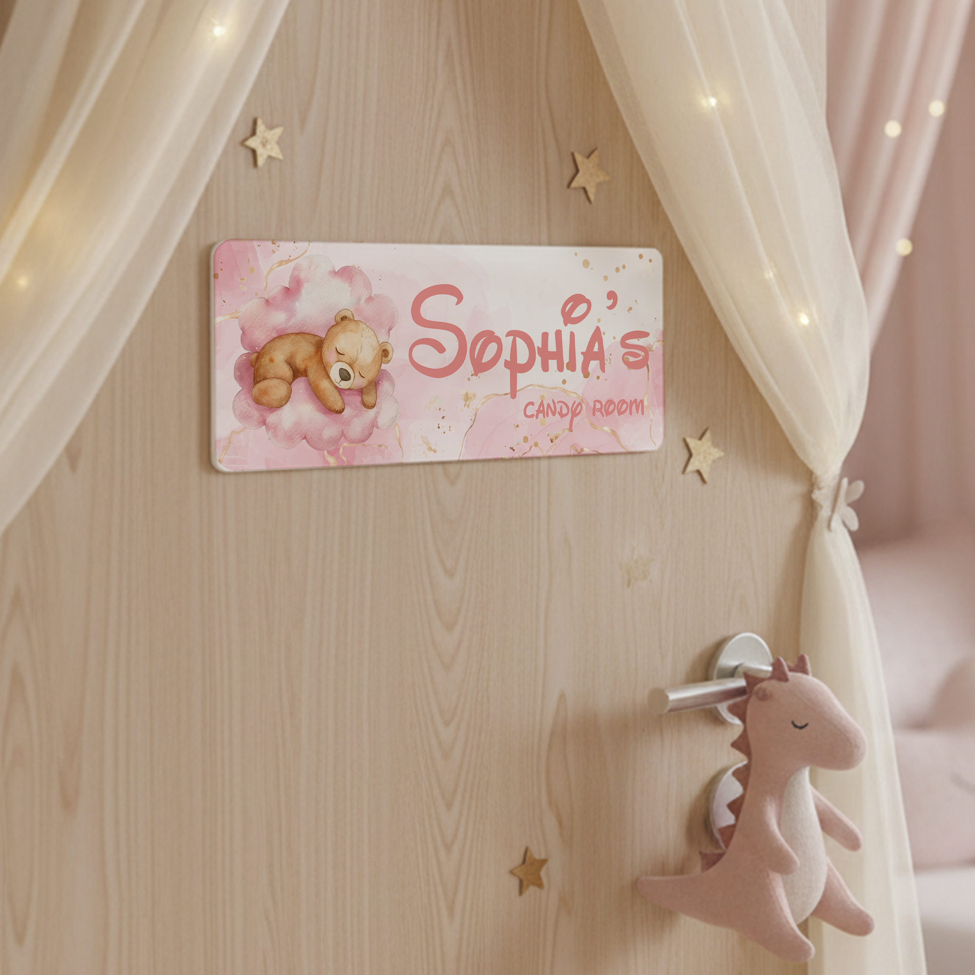 1pc Custom Bear Name/Text Acry - Baby Nursery Wall Decor incelemesi ve fiyatı