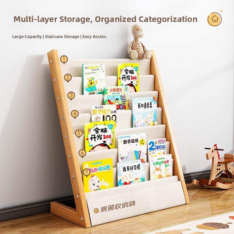  Wood Children's Bookshelf Flo - Baby Nursery Bookcase incelemesi ve fiyatı