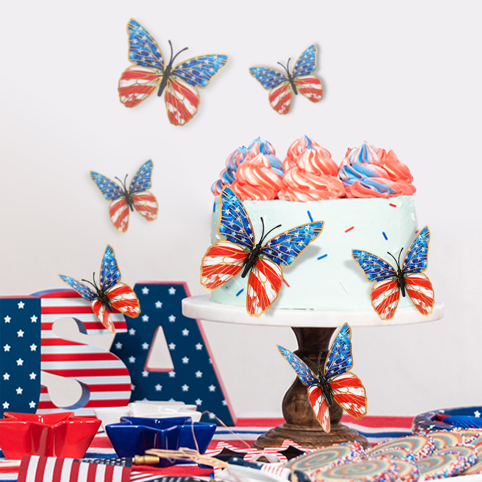 3d Butterfly Wall Stickers Ame - Baby Nursery Wall Decals incelemesi ve fiyatı