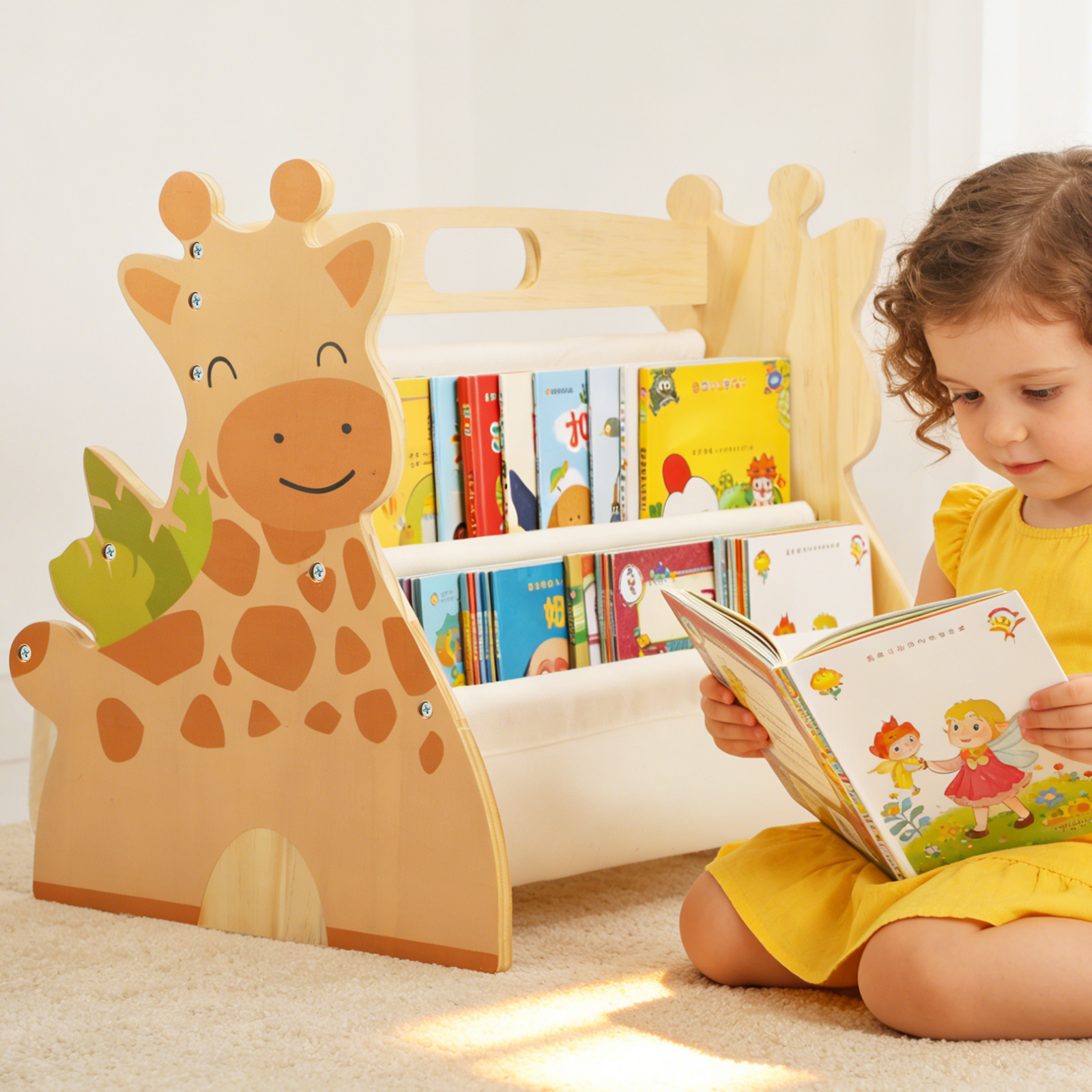 2 Tier Baby Bookshelf Double S - Baby Nursery Bookcase incelemesi ve fiyatı