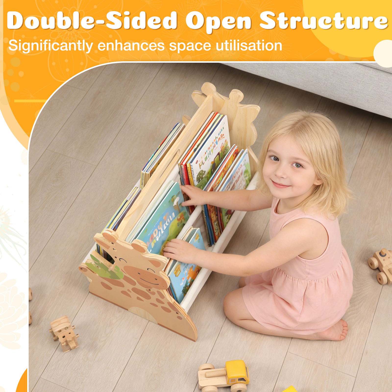 2 Tier Baby Bookshelf Double S - Baby Nursery Bookcase incelemesi ve fiyatı