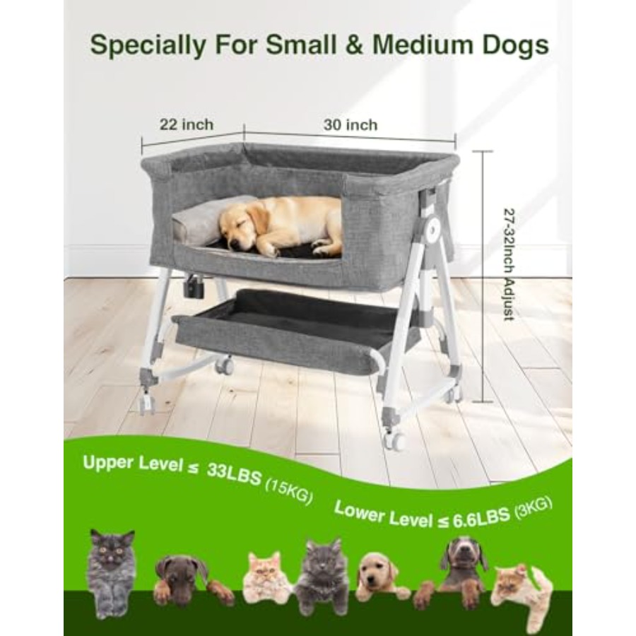 Bedside Dog Bed Co Sleeper 6-L - Bassinet Bedside Sleeper incelemesi ve fiyatı