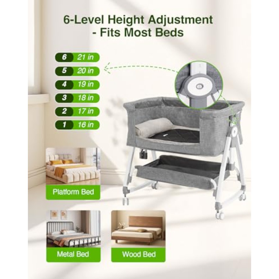 Bedside Dog Bed Co Sleeper 6-L - Bassinet Bedside Sleeper incelemesi ve fiyatı