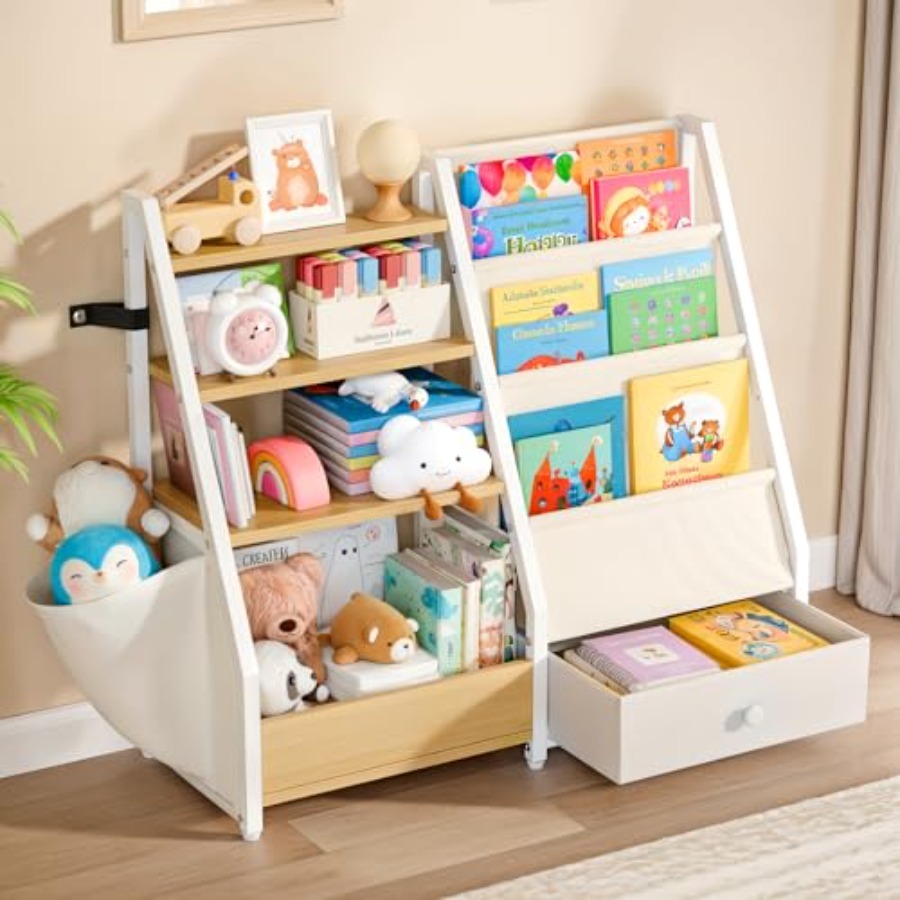 Bookshelf and Toy Storage - Bo - Baby Nursery Bookcase incelemesi ve fiyatı