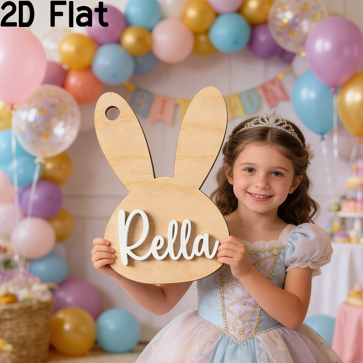 1Pc Custom Cute Animal Rabbit  - Baby Nursery Wall Decor incelemesi ve fiyatı