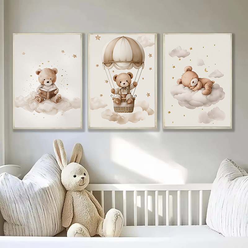 3pcs/set Bohemian Teddy Bear A - Baby Nursery Items incelemesi ve fiyatı