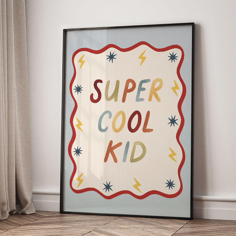 Funny Cartoon Super Cool Kid N - Baby Nursery Items incelemesi ve fiyatı